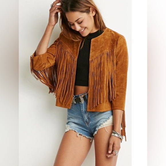 Forever 21 Fringe Jacket